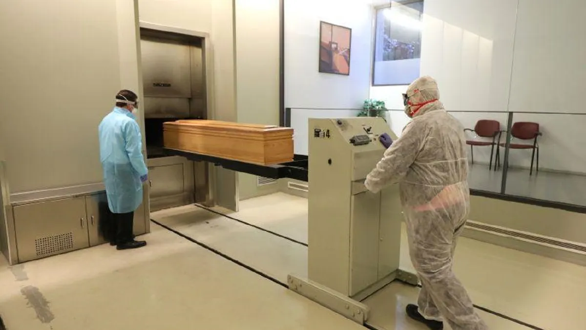 Espacio reservado para la incineración de los difuntos